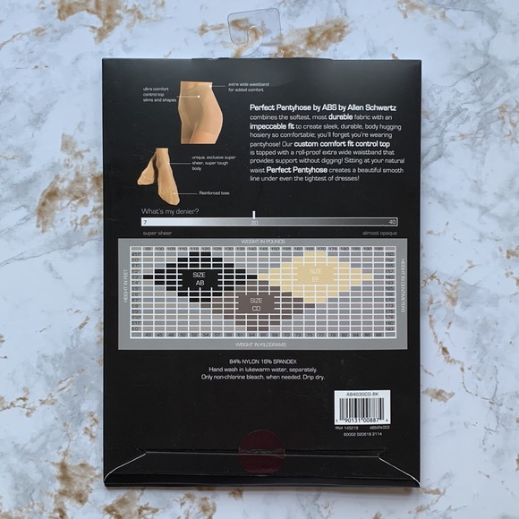 Pair of Sheer Stockings - Black and Nude NWT - Picture 7 of 7